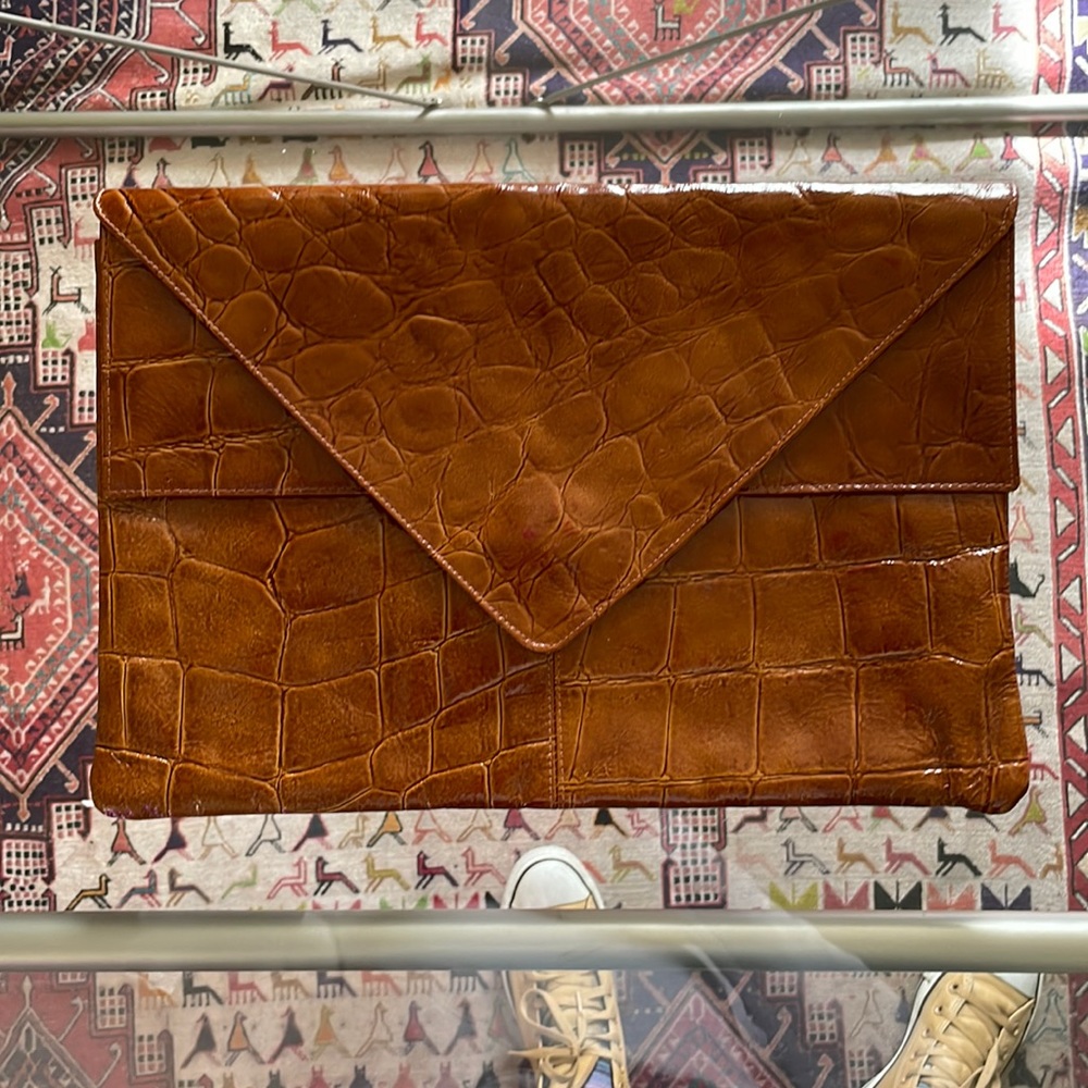 Leather Envelope Clutch Purse Made in Italy